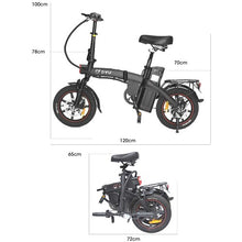 Load image into Gallery viewer, A5 Smart Electric Bike - 7.5AH Battery - Black