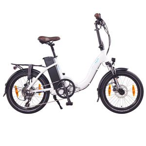 NCM Paris+ Folding E-Bike, Electric Bike 250W Motor, 36V 19Ah 684Wh Battery, [White 20]