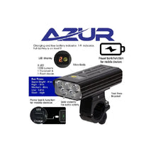 Load image into Gallery viewer, USB Aurora 1200 Lumens With Power Bank Head Light