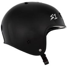 Load image into Gallery viewer, S-One Helmet Retro Lifer Black Matte/White Checkers
