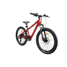Load image into Gallery viewer, Pedal Warrior 2 24'' Electric Mountain Bike Red