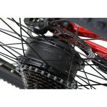 Load image into Gallery viewer, Pedal Warrior 2 24'' Electric Mountain Bike Red