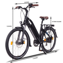 Load image into Gallery viewer, NCM Milano Plus Trekking E-Bike, 250W-500W City-Bike, 48V 16Ah 768Wh Long Range Battery