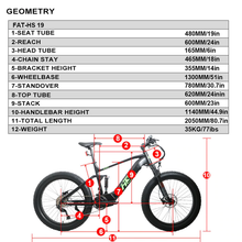 Load image into Gallery viewer, Eunorau Electric Mountain Bike 1000W Motor FAT-HS Dual Battery Fat Tyre E-MTB