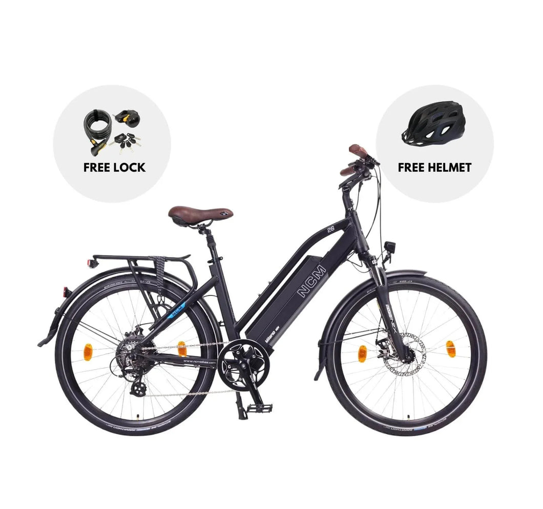 NCM Milano Plus Trekking E-Bike, 250W City-Bike, 48V 16Ah 768Wh Long Range Battery