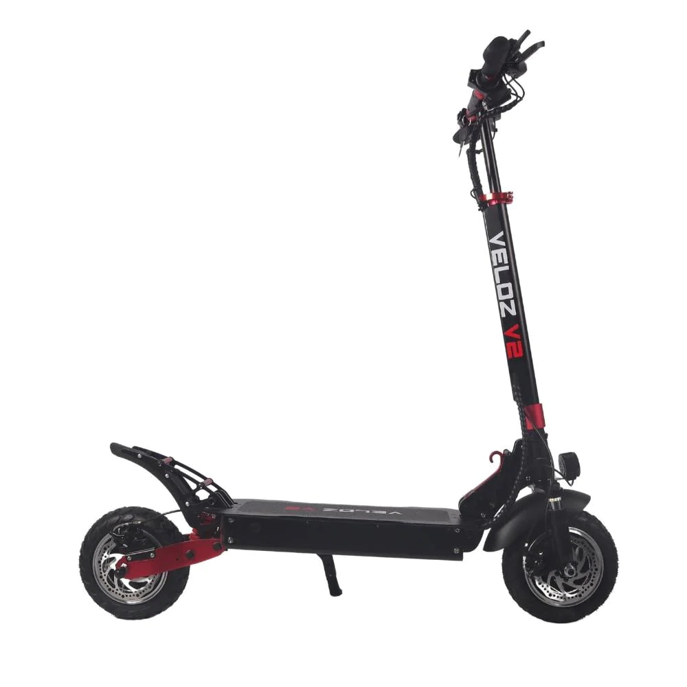 VELOZ V2 Electric Scooter Dual Motor 2400W Keylock + Puncture Proof Tyres + App