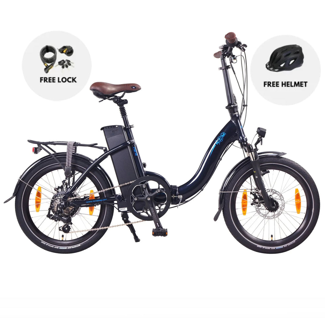 NCM Paris Folding E-Bike 250W 36V 15Ah 540Wh Battery Dark Blue 20