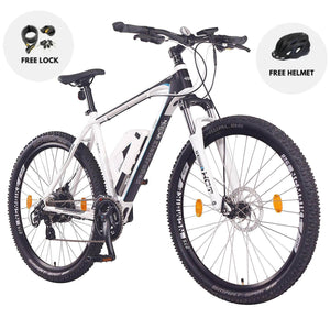 NCM Prague Electric Mountain Bike, E-Bike, E-MTB, 250W, 36V 13Ah 468Wh Battery [Black 27.5]