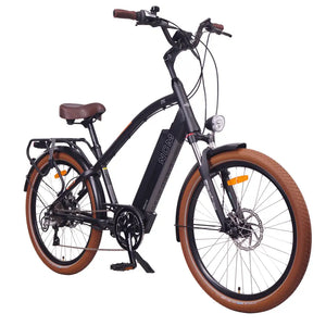 NCM Miami Cruiser Electric Bike, E-Bike, 250W-500W, 48V 16Ah 768Wh [Black 26]