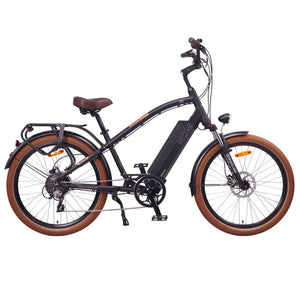 NCM Miami Cruiser Electric Bike, E-Bike, 250W-500W, 48V 16Ah 768Wh [Black 26]