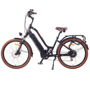 NCM Cru7s Step Thru Cruiser E-Bike, E-MTB, 250W-500W, 48V 19Ah 912Wh Battery [Matt Black]