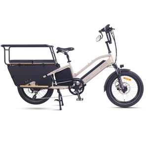 NCM CG7 Step Thru Cargo E-Bike, 250W-500W, 48V 19Ah 912Wh Battery, Hydraulic Brakes [Sage Green 20"]