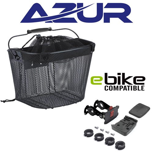 Azur Quick Release Shopper E-Bike Mesh Basket