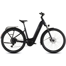 Load image into Gallery viewer, Cube Touring Hybrid ONE Easy Entry 600 Electric Hybrid Bike Coal'n'Chrome
