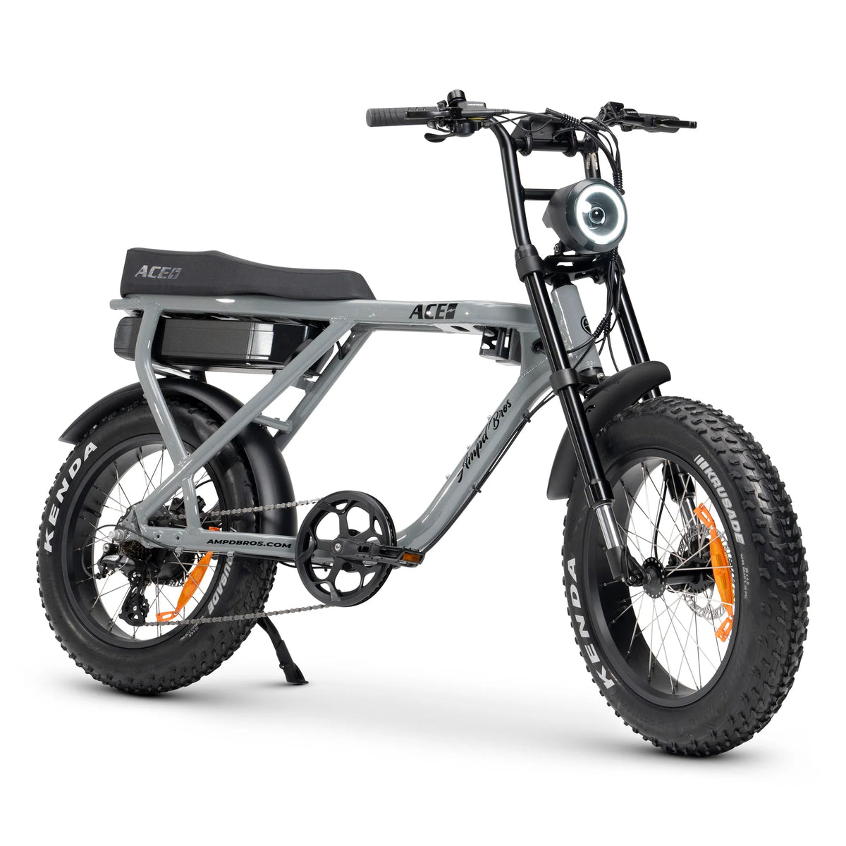 AMPD Brothers Ace-X Plus+ 750W E-Bike | 80 km Range, Fat Tyres, 2-Yr ...