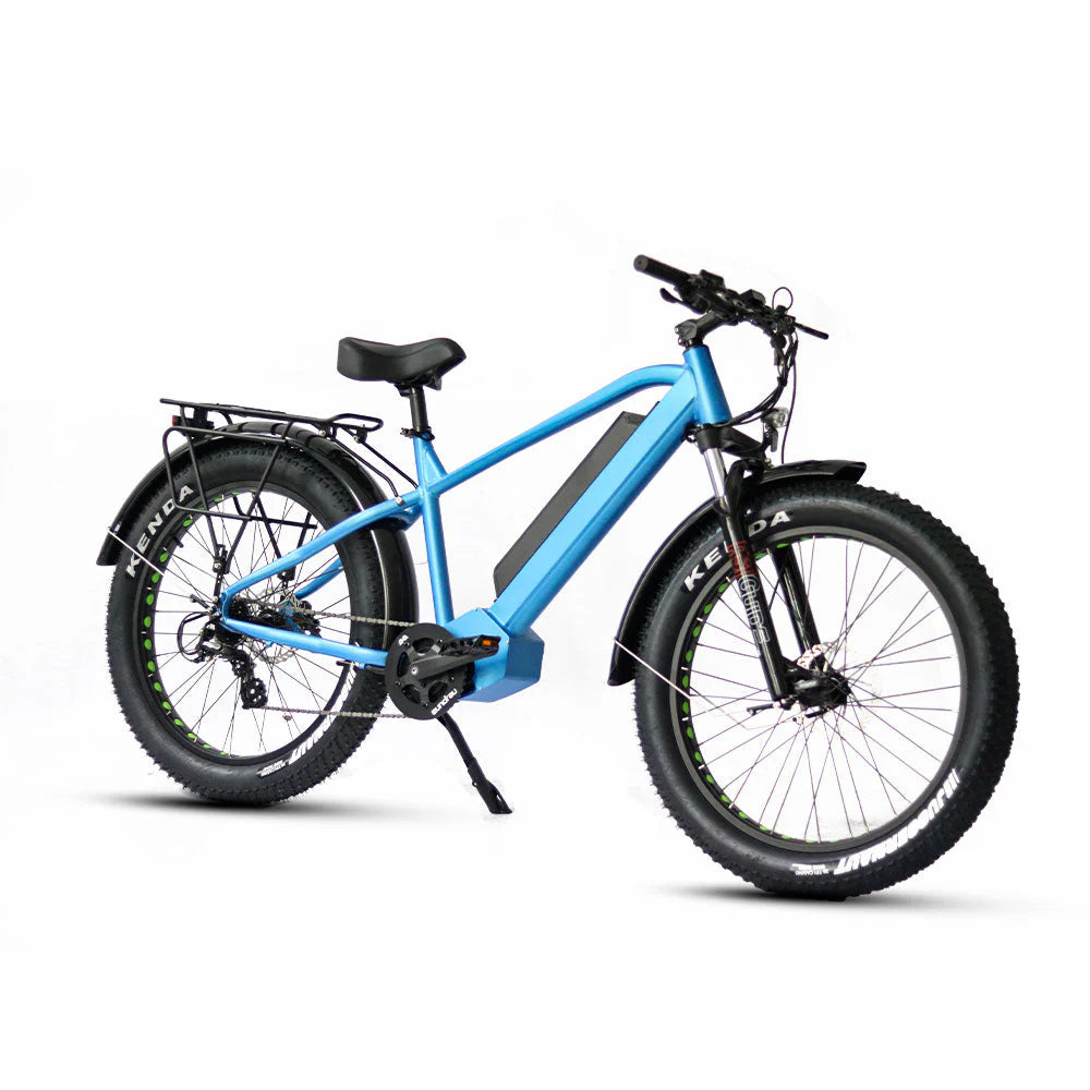 Eunorau 48V 1000W FAT-HD All Terrain E-MTB Fat Tyre Electric Mountain Bike - 26X4 Wheel Set