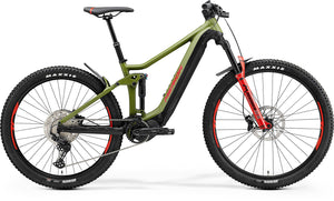 Merida eBike 22 eONE Forty 500 Electric Bike - Matt Green/Black (Race Red)