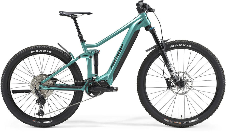 22 Merida eONE FORTY 500 Electric Mountain Bike - METALLIC TEAL (BLACK)