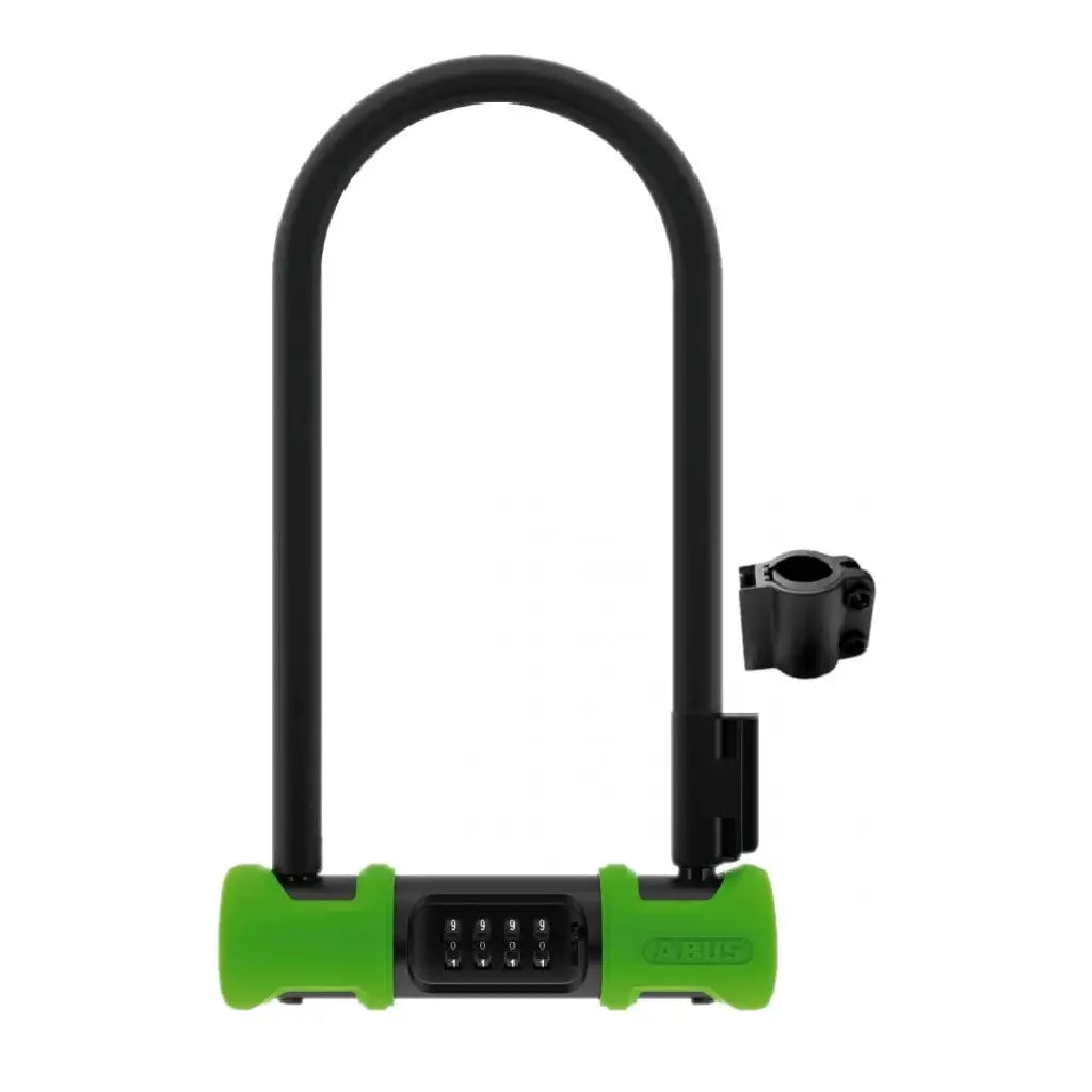Abus Ultra 410c U-Bolt 230 x 12mm Combination Lock + SH34 Green