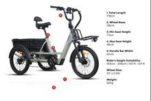 Load image into Gallery viewer, Vamos Trio – 3 Wheel Electric Trike
