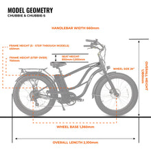 Load image into Gallery viewer, CHUBBIE-S ELECTRIC BEACH CRUISER BIKE
