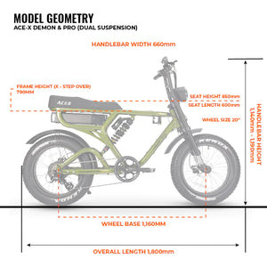 AMPD Brothers Electric Bike Ace-X Pro Dual Suspension E-Bike