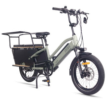 Load image into Gallery viewer, NCM CG7 Step Thru Cargo E-Bike, 250W-500W, 48V 19Ah 912Wh Battery, Hydraulic Brakes [Sage Green 20&quot;]

