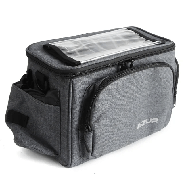 Azur Touring Handlebar Bag with Phone Pouch - Grey
