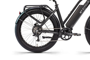 ET.Cycle T1000 Fat Trekking Step-thru E-Bike, Hydraulic Brakes, 48V 21Ah, 1008Wh-  Matt Black