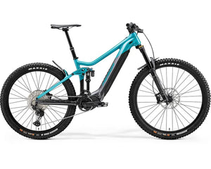 Merida Electric Bike eOne-Sixty 700 Electric Mountain Bike Metallic E-MTB Teal Dark Silver