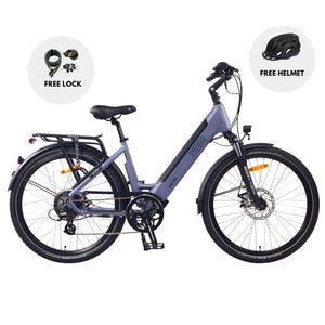 NCM T3S Step-Thru Trekking E-Bike, City Electric Bike, 250W, 48V 12Ah 576Wh Battery
