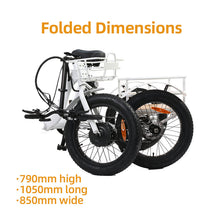 Load image into Gallery viewer, Eunorau Trike - eTrike Electric Bike - 500W Motor
