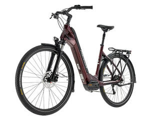 Merida eSpresso City 400 EQ 504Wh Electric Hybrid Bike Burgundy Red/Black