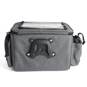 Azur Touring Handlebar Bag with Phone Pouch - Grey