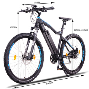 NCM Moscow Electric Mountain Bike,E-Bike, 250W, E-MTB, 48V 13Ah 624Wh