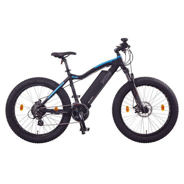 NCM Aspen Plus Fat Tyre Electric Bike, E-Bike, 48V 16Ah 250W-500W, Electric Mountain Bike 768Wh Battery [Black 26"]