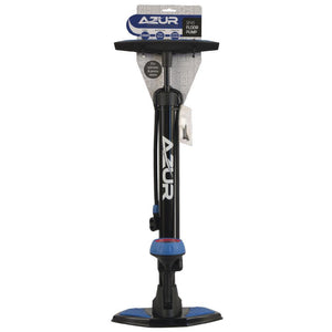 AZUR FLOOR BIKE PUMP - SP45 FLOOR PUMP 160PSI STEEL BARREL & BASE
