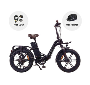 ET-CYCLE F720 48V 15Ah, 720Wh Foldable E Bike [Matt Black]