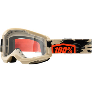 100% PERCENT STRATA 2 KOMBAT CLEAR GOGGLES