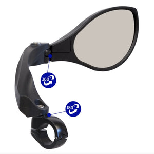 Azur Optic Mirror Left and Right Anti Glare e-bike