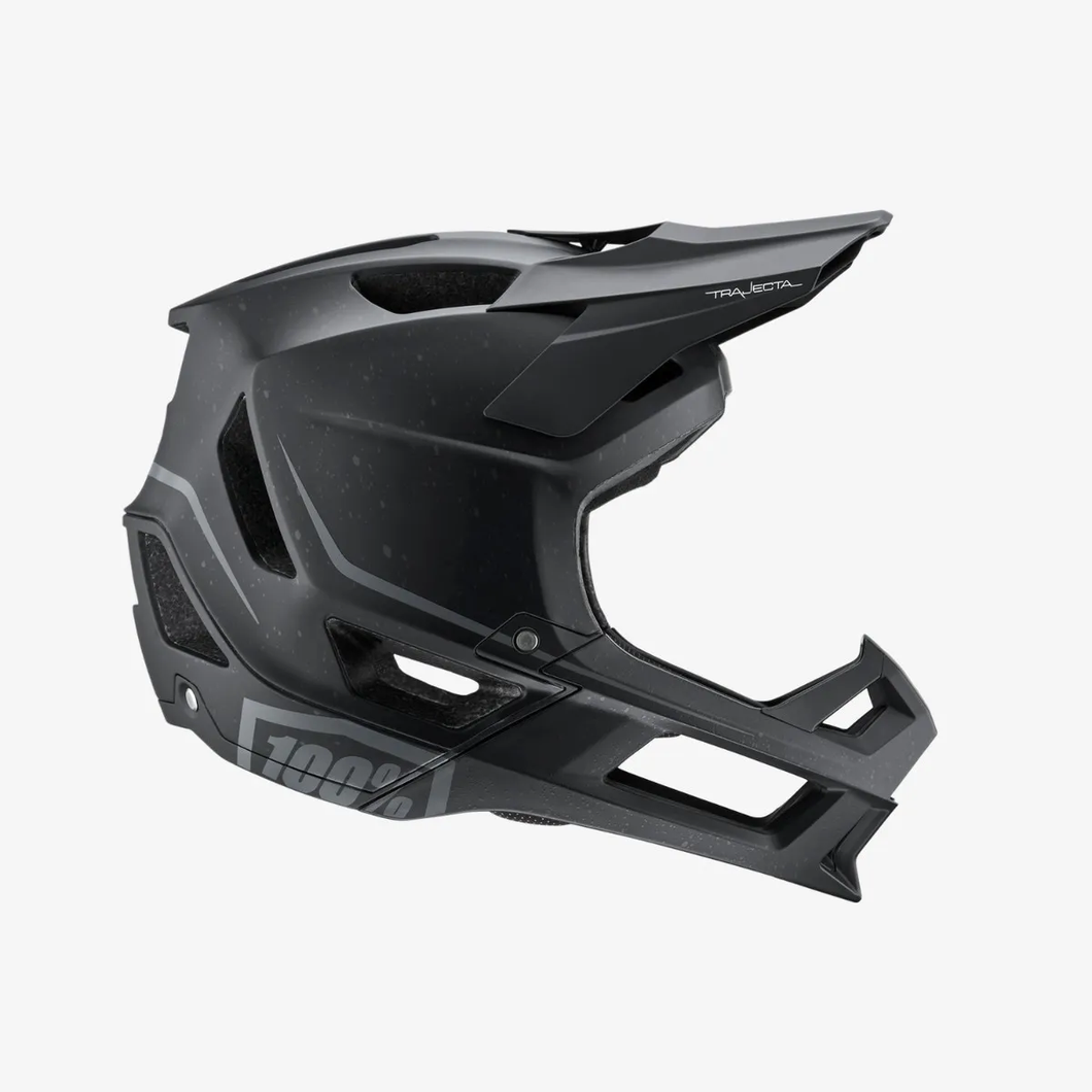 100% Trajecta Full Face Helmet Black