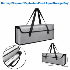 Large Space Portable Fireproof ExplosionProof Bag for E-Bike 36V Battery