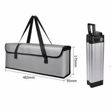 Load image into Gallery viewer, Large Space Portable Fireproof ExplosionProof Bag for E-Bike 36V Battery
